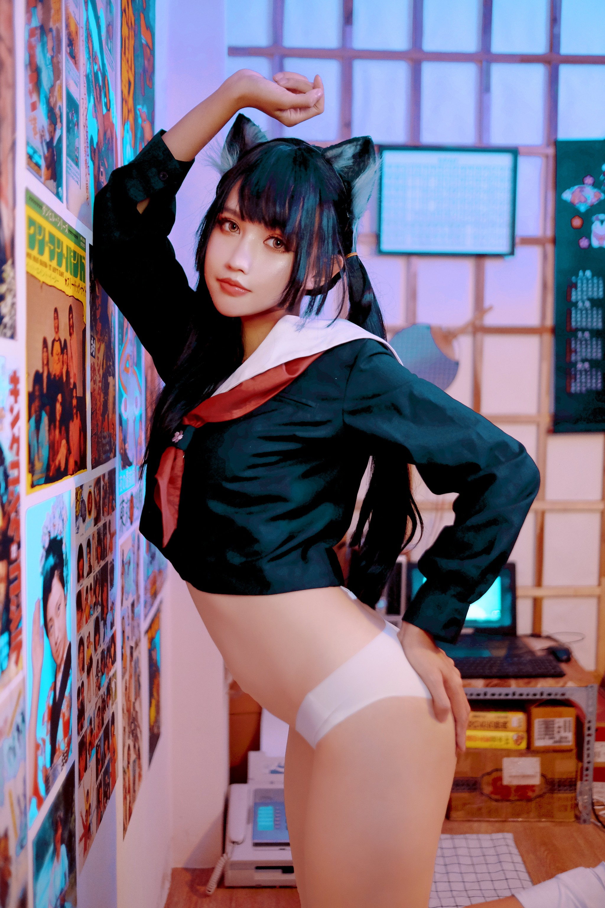 图片[1]-PingPing – NO.030 Kuroneko黑猫 [31P]-XikXak